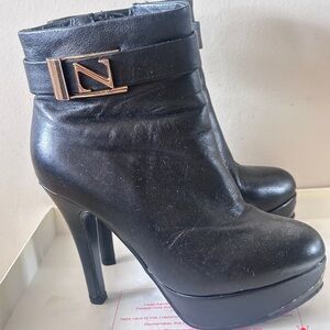 Black High Heel Ankle Boots